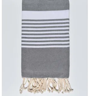 Fouta arturo grigio acciaio Fouta Tunisia - 1