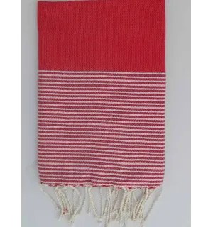 Fouta Lurex rosso veneziano 