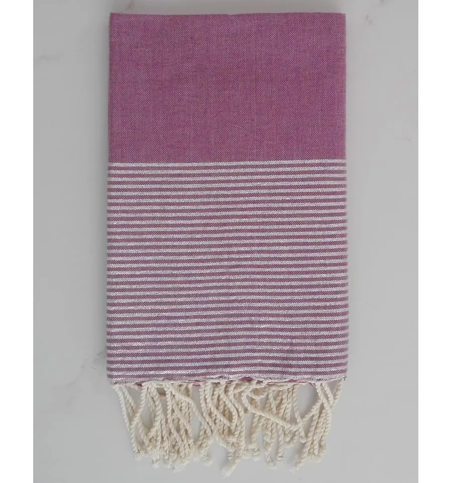 Fouta Lurex malva 