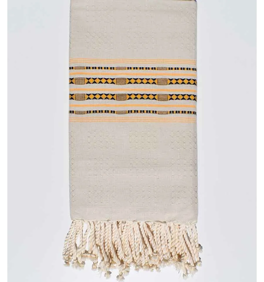 telo mare thalasso beige chiaro Fouta Tunisia - 1