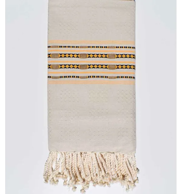 telo mare thalasso beige chiaro Fouta Tunisia - 1