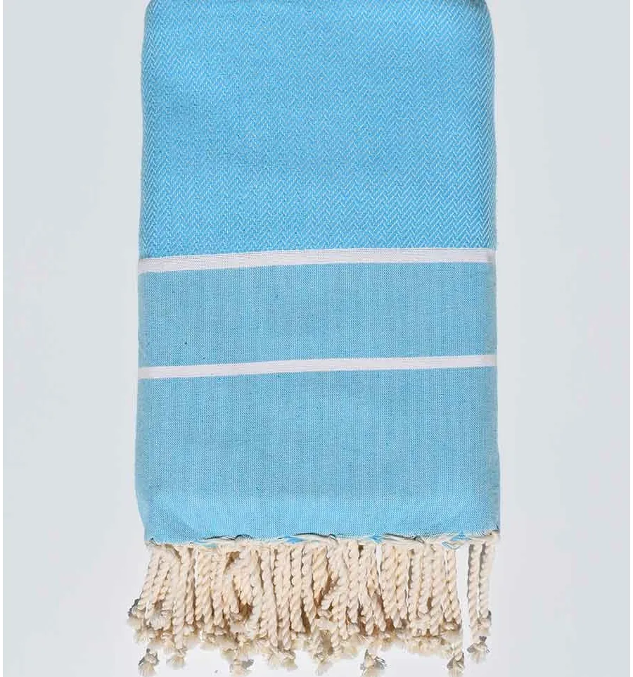 Grande Fouta turchese scuro 2m*1.9m Fouta Tunisia - 1