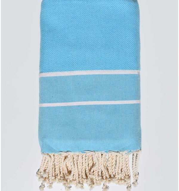 Grande Fouta turchese scuro 2m*1.9m Fouta Tunisia - 1