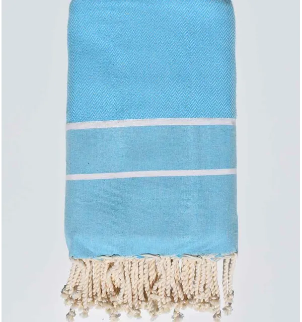 Grande Fouta turchese scuro 2m*1.9m Fouta Tunisia - 1