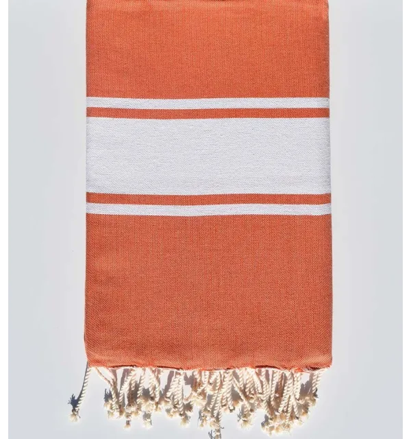 Telo mare arancio bruciato Fouta Tunisia - 1