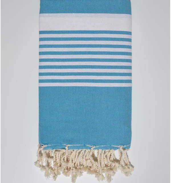 Fouta telo coppia blu celeste Fouta Tunisia - 1