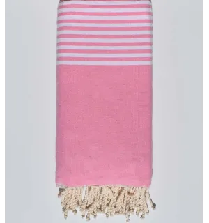 Copriletto rosa chiaro Fouta Tunisia - 1