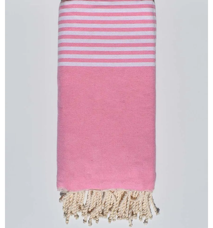 Copriletto rosa chiaro Fouta Tunisia - 1