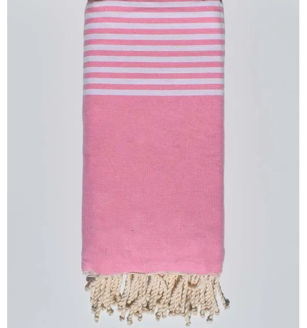 Copriletto rosa chiaro Fouta Tunisia - 1