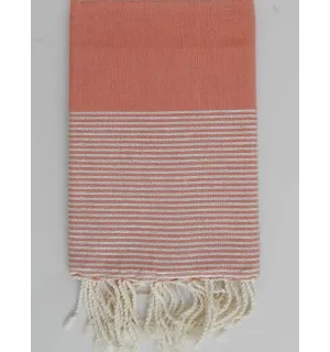 Fouta Lurex corallo 