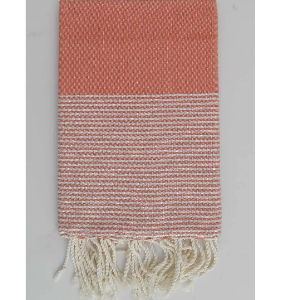 Fouta Lurex corallo 