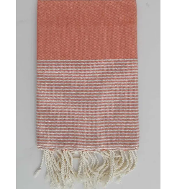 Fouta Lurex corallo 