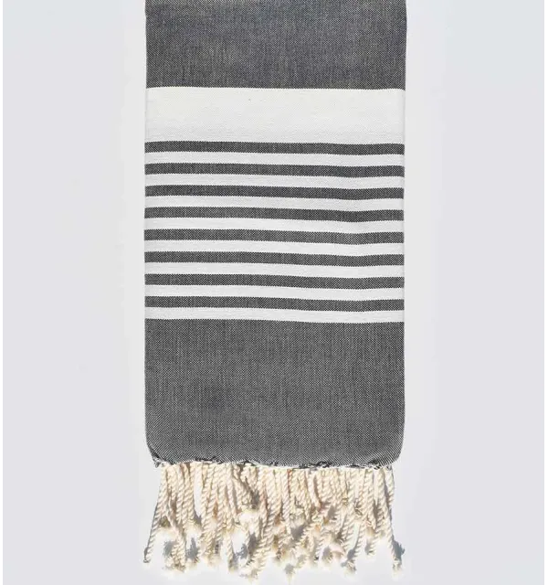 Fouta arturo grigio scuro Fouta Tunisia - 1