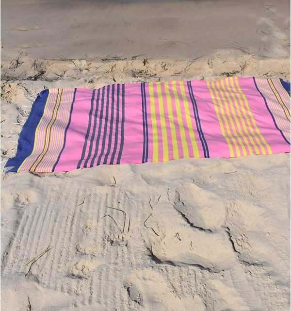 Telo mare 5 colori rosa, blu denim, giallo, grigio chiaro e antracite Fouta Tunisia - 5