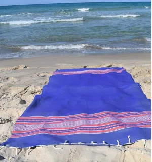 telo mare arabesca blu Fouta Tunisia - 1