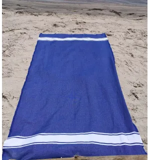 Fouta piatta blu ceruleo Fouta Tunisia - 1