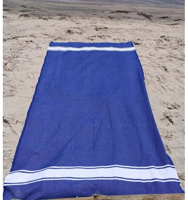 Fouta piatta blu ceruleo Fouta Tunisia - 1