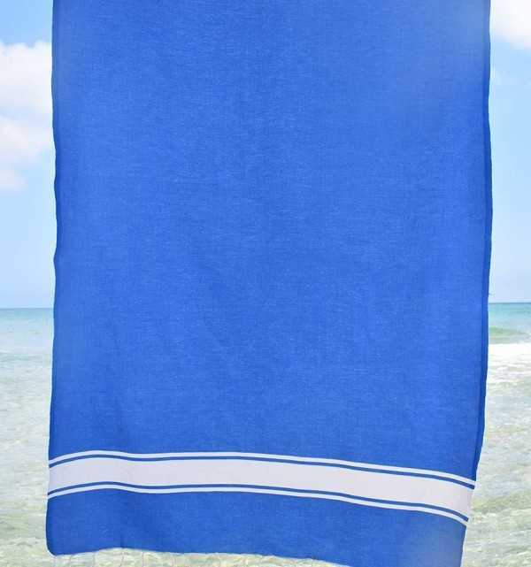 Telo mare piatta blu Fouta Tunisia - 3