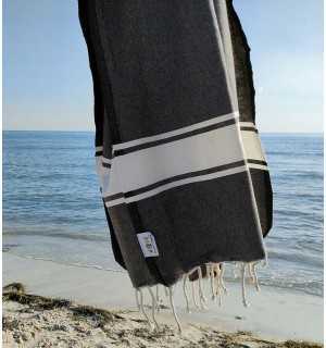 Fouta grigio ardesia Fouta Tunisia - 2 2