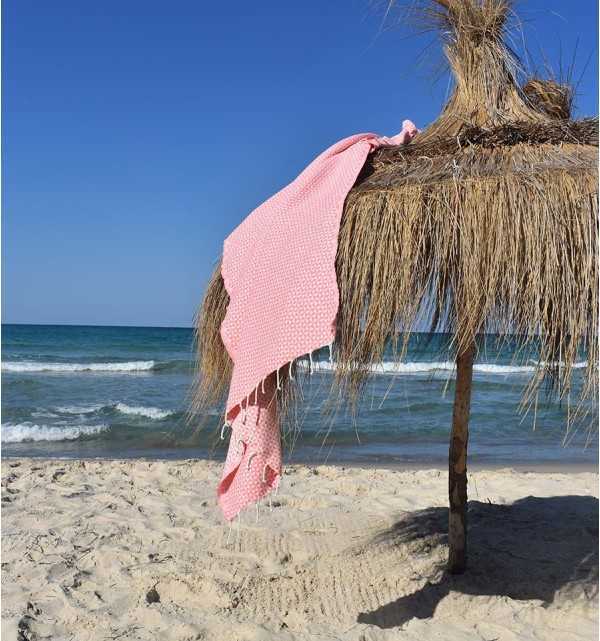 telo mare farfalla rosa, bambino Fouta Tunisia - 4