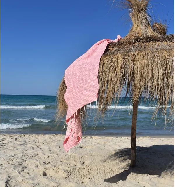 telo mare farfalla rosa, bambino Fouta Tunisia - 4