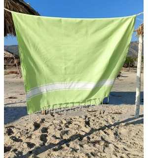 Telo mare piatto verde prato Fouta Tunisia - 2 2