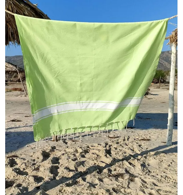 Telo mare piatto verde prato Fouta Tunisia - 1