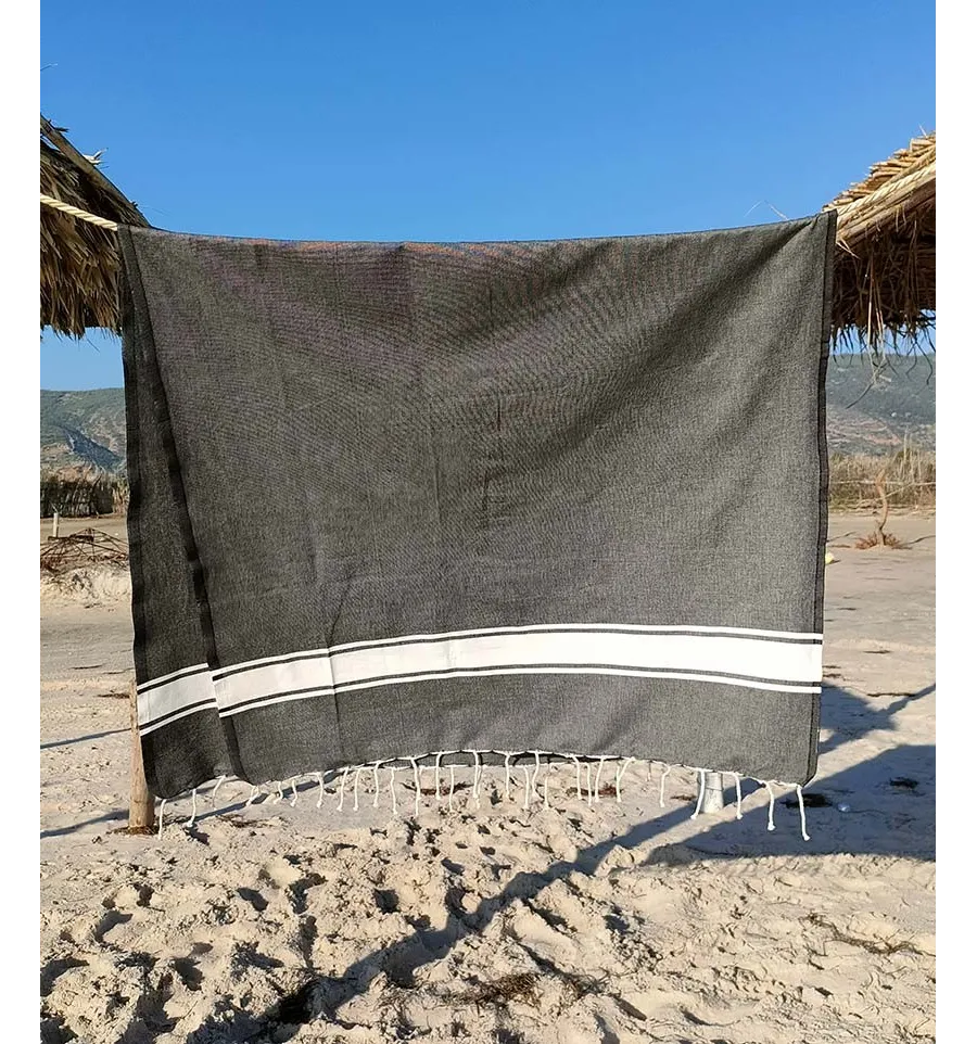 Fouta grigio ardesia Fouta Tunisia - 2