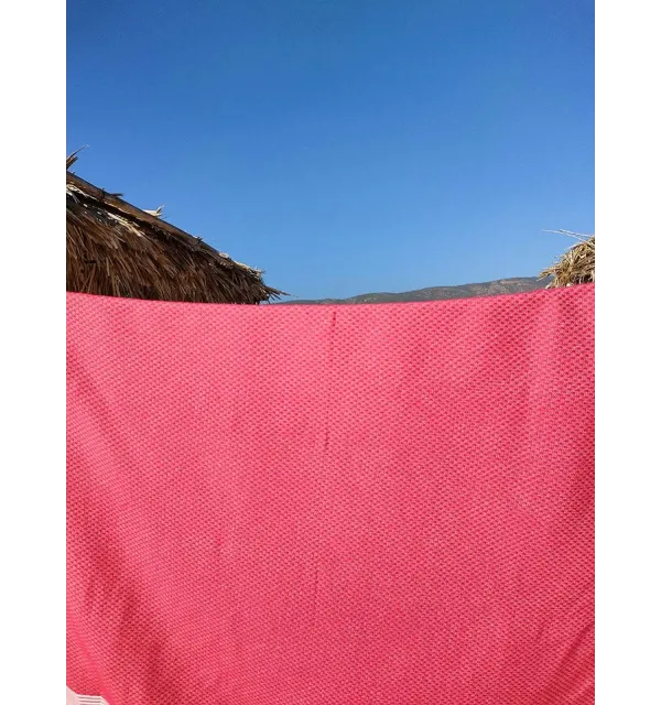 Fouta nido d'ape fucsia Fouta Tunisia - 4