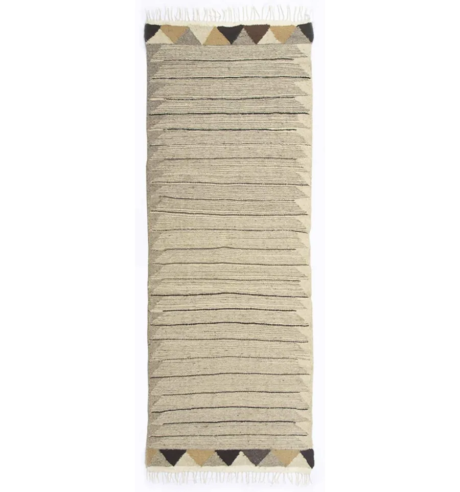 Tappeto da corridoio kilim multicolore Fouta Tunisia - 1