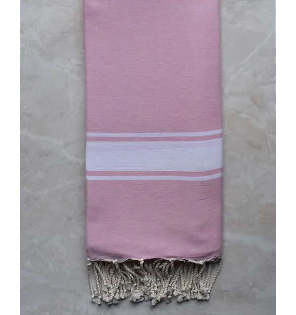 Grande fouta Rosa pastello 2m/2m Fouta Tunisia - 1