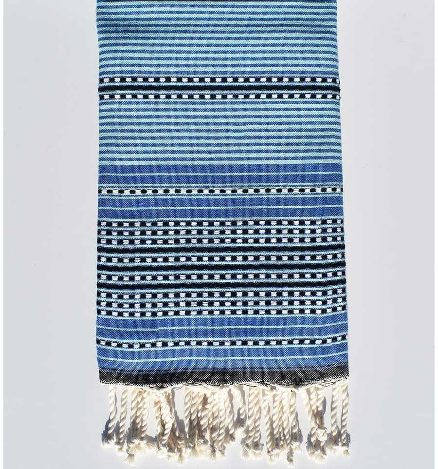 telo mare arabesco blu Fouta Tunisia - 1