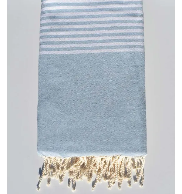 Grande fouta blu chiaro 1.90m*3m Fouta Tunisia - 2