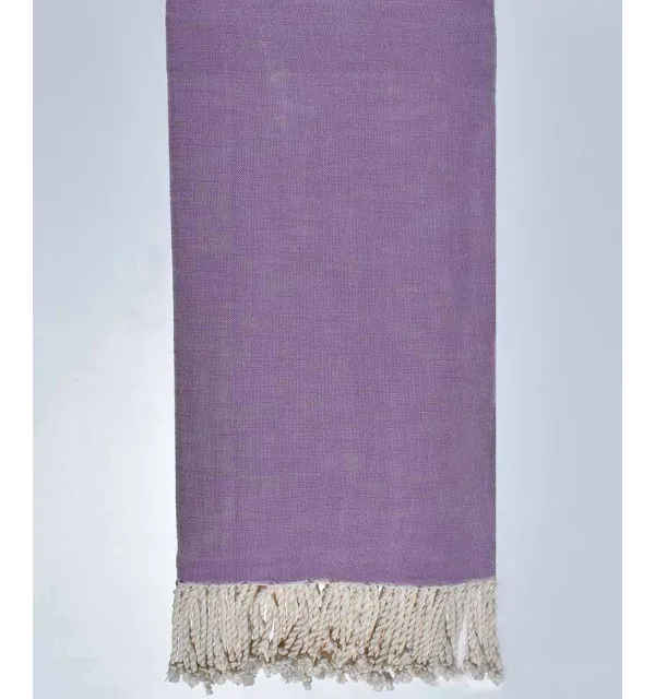 Copriletto fiammato  lilla viola 270*200cm Fouta Tunisia - 1