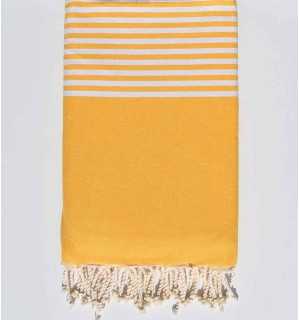 Grande fouta giallo scuro 1.9m* 3m Fouta Tunisia - 1