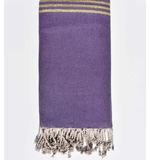 Copridivano viola con lurex dorato Fouta Tunisia - 1