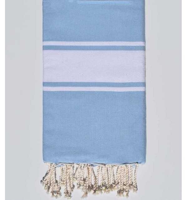 Fouta piatta blu cielo Fouta Tunisia - 1