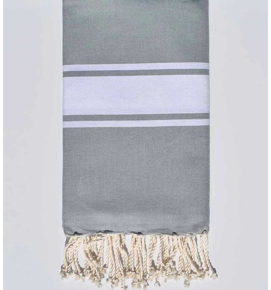 Telo mare color fumo Fouta Tunisia - 1