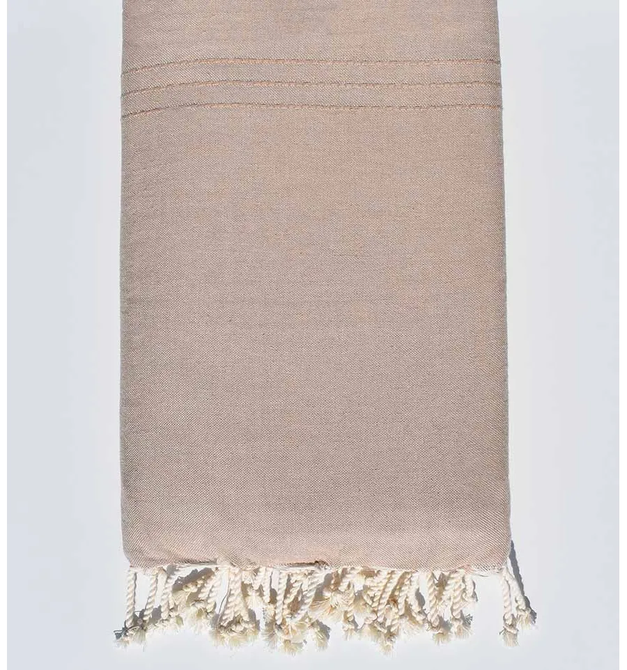 Copridivano beige scuro Fouta Tunisia - 1