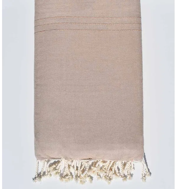 Copridivano beige scuro Fouta Tunisia - 1