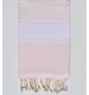 Fouta piatta rosa confetto chiaro Fouta Tunisia - 1