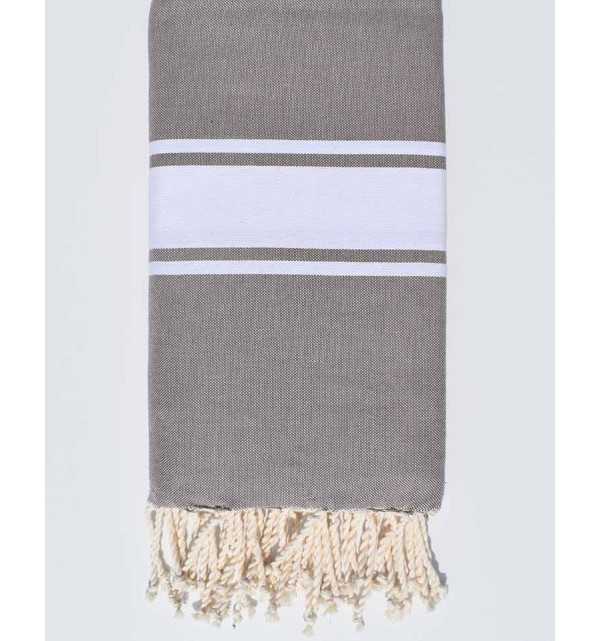 Grande Fouta taupe chiaro 2m/2m Fouta Tunisia - 1