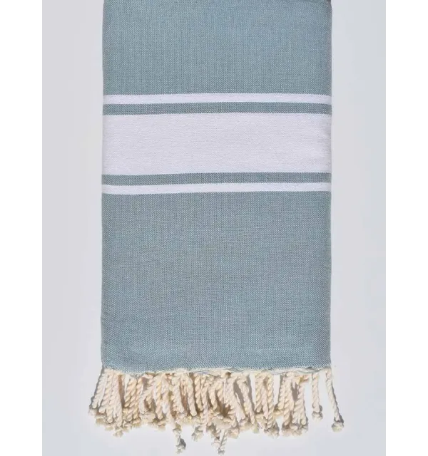 Grande fouta blu cielo con strisce Fouta Tunisia - 1