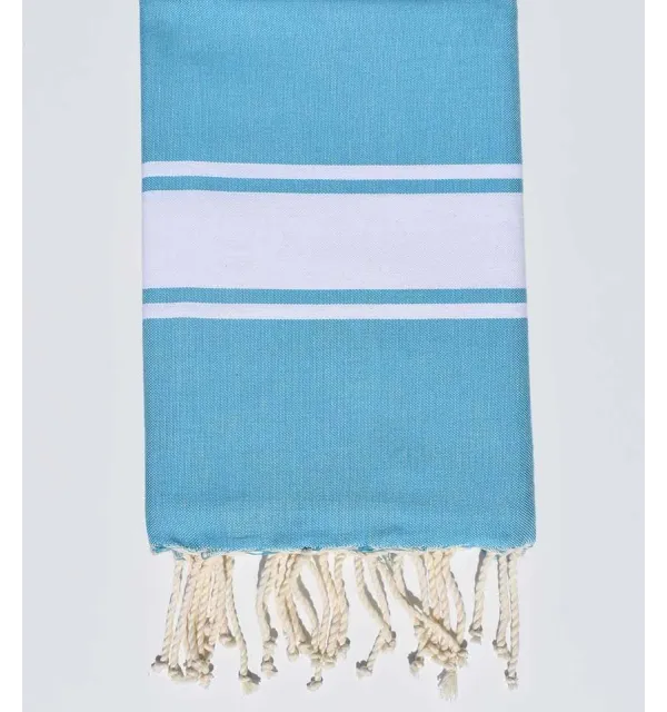 Fouta piatta denim chiaro Fouta Tunisia - 1