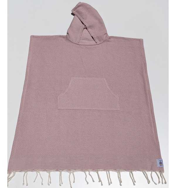 Poncho mare incarnato prugna Fouta Tunisia - 2