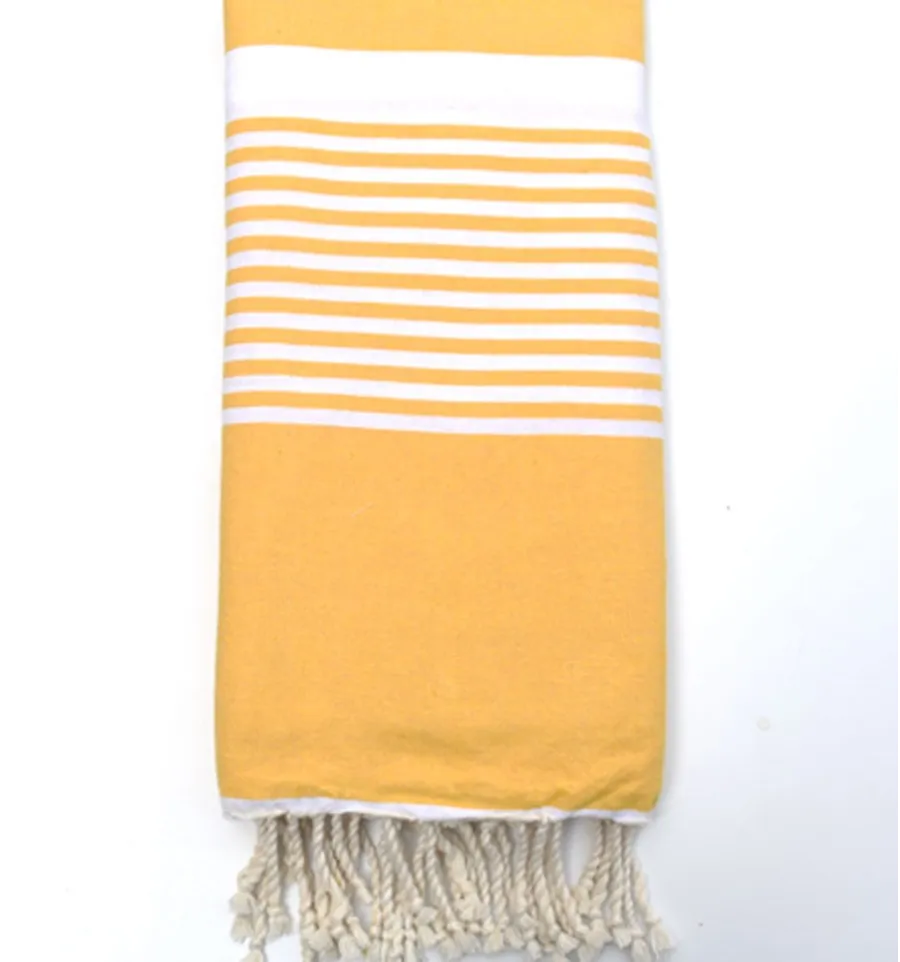 copriletto medio 1.5*2.5m oro giallo Fouta Tunisia - 2