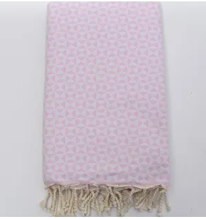 Telo mare  farfalla rosa chiaro Fouta Tunisia - 1 2