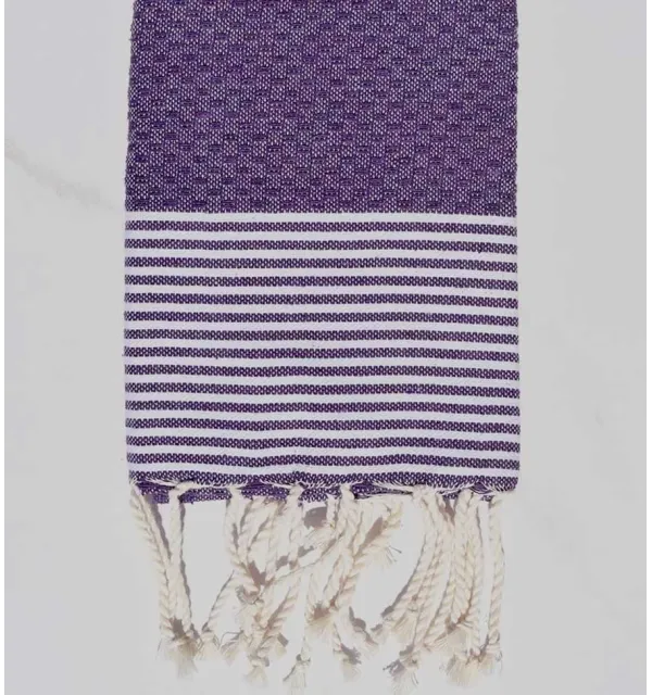 Tovagliolo viola scuro Fouta Tunisia - 1