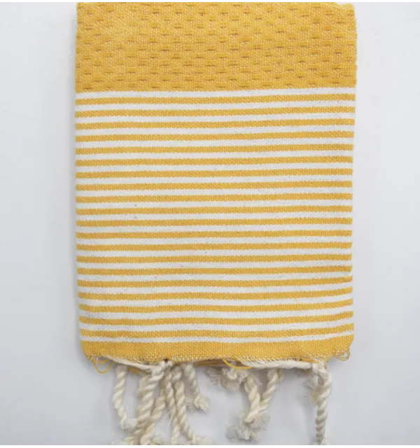 Tovagliolo giallo ambra Fouta Tunisia - 1