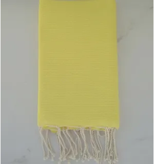 Fouta nido d'ape unita limone Fouta Tunisia - 1